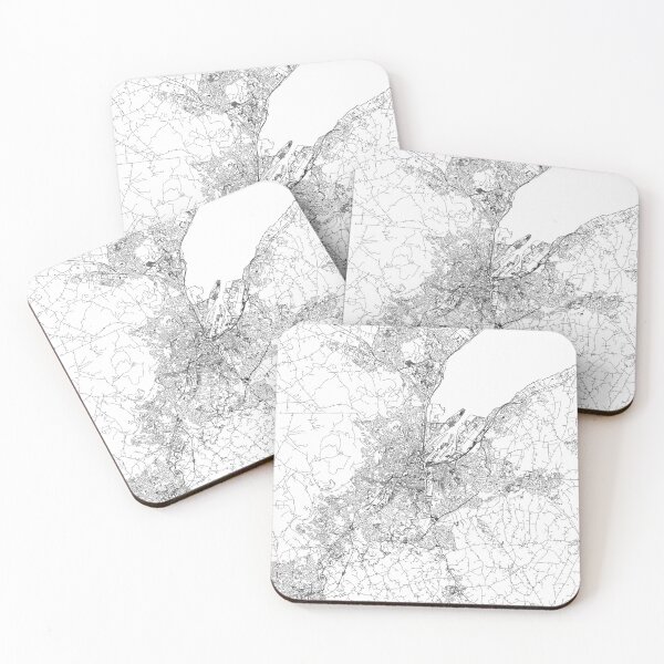 Item preview, Belfast White Map designed and sold by multiplicitymap.