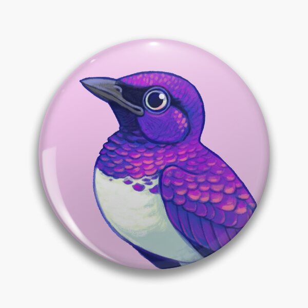 Artikelvorschau, Pride Birds: Star mit violettem Rücken entworfen und verkauft von Wren Melville's Art.