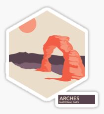 Arches National Park Travel Art Sticker