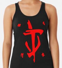Zeichen des Schicksalsmörders - Rot Racerback Tank Top