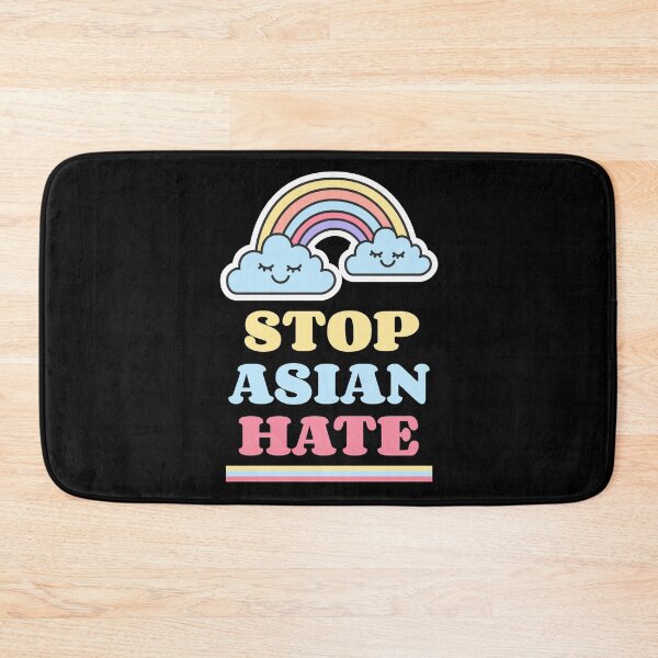Item preview, Stop Asian Hate Retro Rainbow Clouds designed and sold by LadySaltwater.