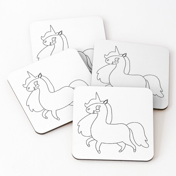 Item preview, Plain Cute Unicorn Stencil designed and sold by StencilGifts.