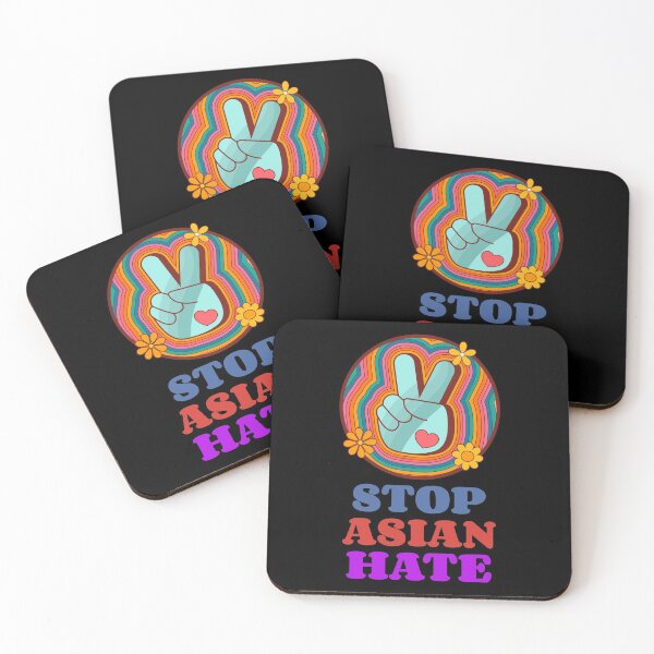 Item preview, Stop Asian Hate Retro Peace Heart designed and sold by LadySaltwater.