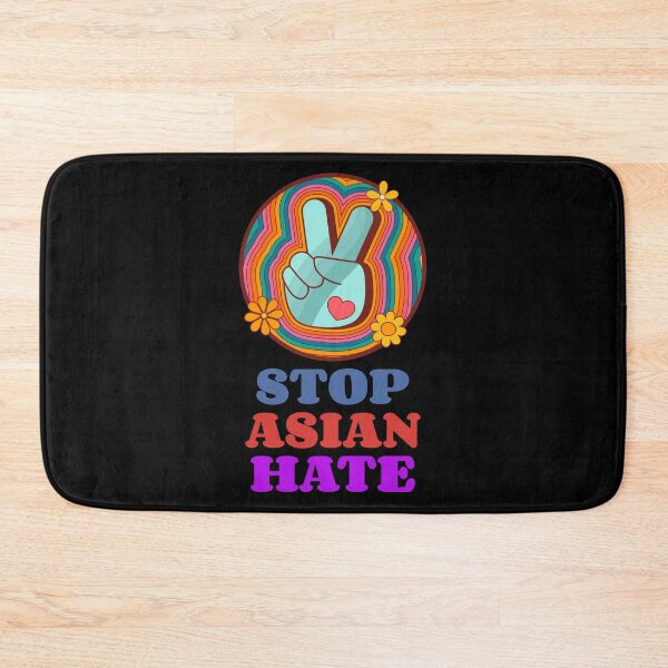 Item preview, Stop Asian Hate Retro Peace Heart designed and sold by LadySaltwater.