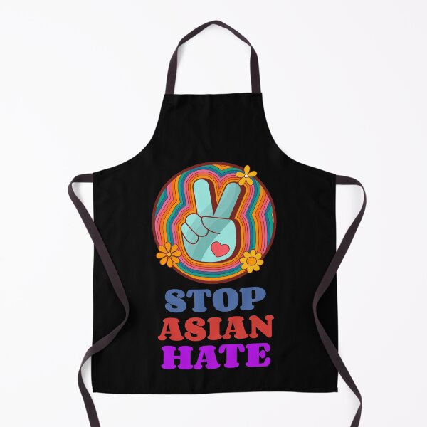 Item preview, Stop Asian Hate Retro Peace Heart designed and sold by LadySaltwater.