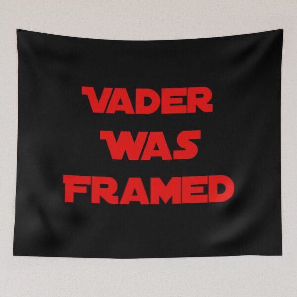 Item preview, Vader Was Framed In Red On Bkack Background designed and sold by UncleStuScience.