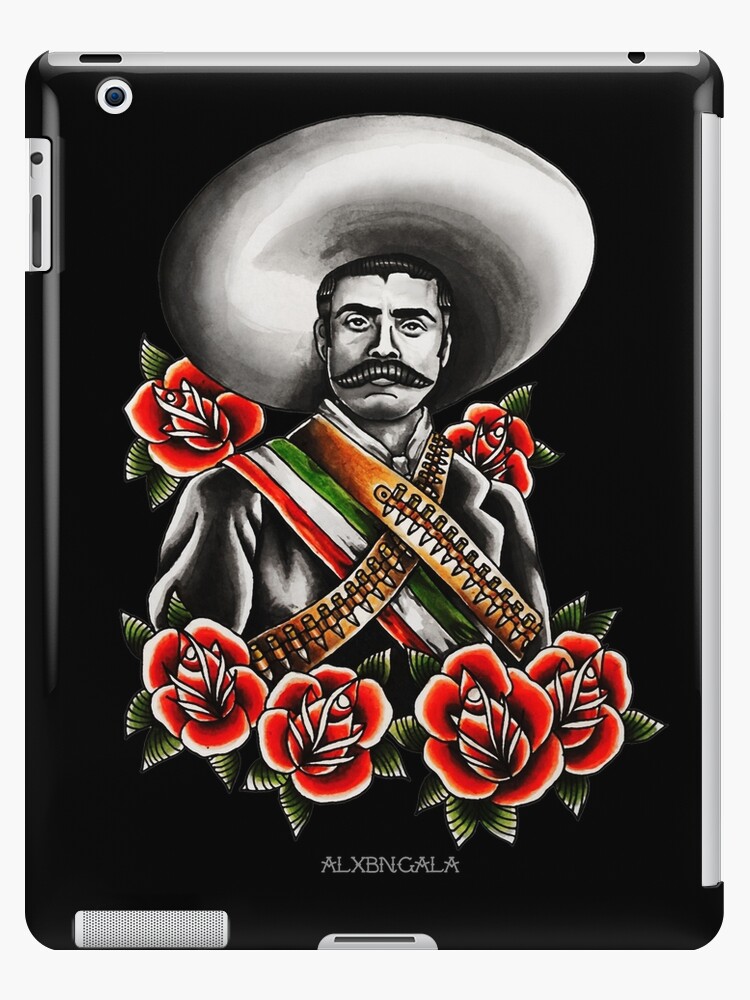 Emiliano Zapata Portrait Ipad Case Skin By Alxbngala Redbubble