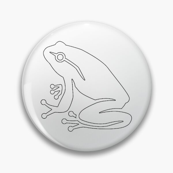 Artikelvorschau, Einfache Froschschablone entworfen und verkauft von StencilGifts.