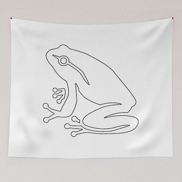 Item preview, Plain Frog Stencil designed and sold by StencilGifts.