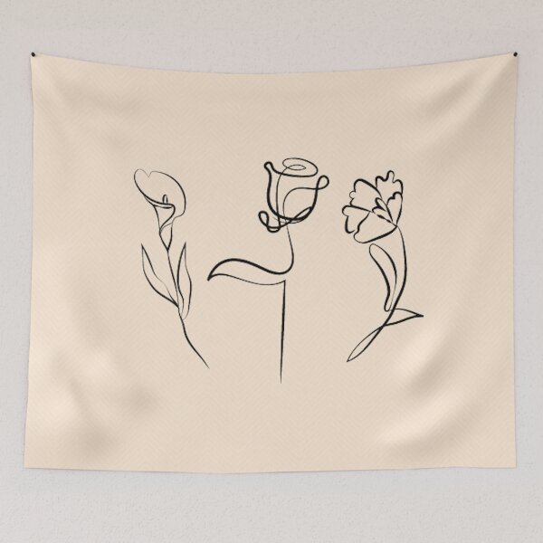 Item preview, One Line Flowers designed and sold by twong6677.