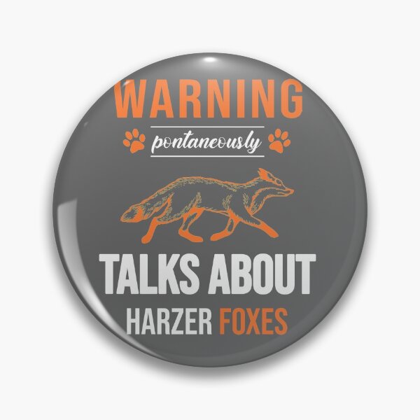 Item preview, WARNING SPONTANEOUSLY TALKS ABOUT HARZER FOXES WHITE designed and sold by keemo2o.