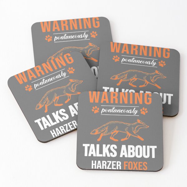 Item preview, WARNING SPONTANEOUSLY TALKS ABOUT HARZER FOXES WHITE designed and sold by keemo2o.