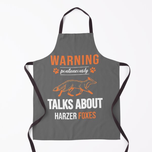 Item preview, WARNING SPONTANEOUSLY TALKS ABOUT HARZER FOXES WHITE designed and sold by keemo2o.