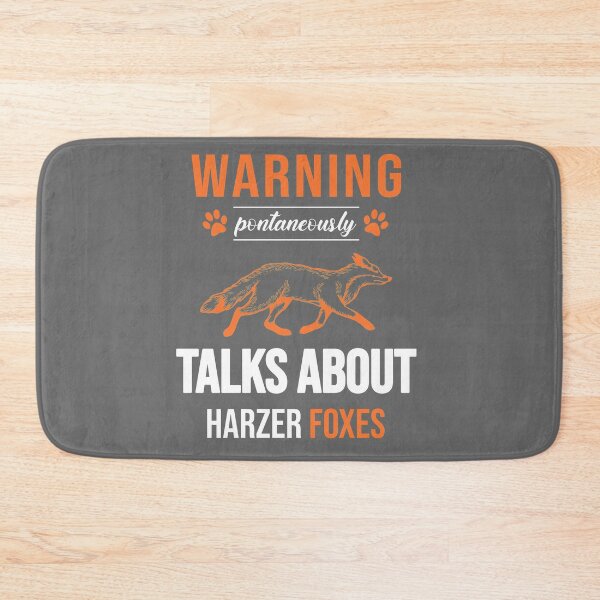 Item preview, WARNING SPONTANEOUSLY TALKS ABOUT HARZER FOXES WHITE designed and sold by keemo2o.