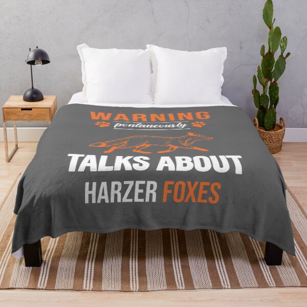 Item preview, WARNING SPONTANEOUSLY TALKS ABOUT HARZER FOXES WHITE designed and sold by keemo2o.