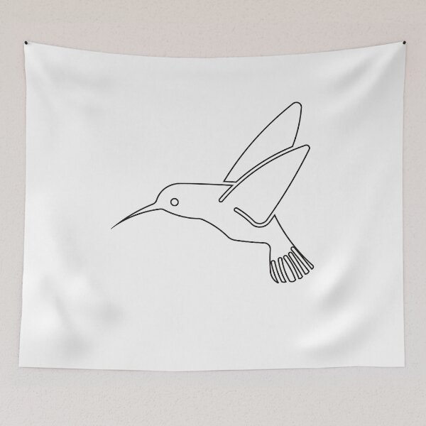 Item preview, Plain Humming Bird Stencil designed and sold by StencilGifts.
