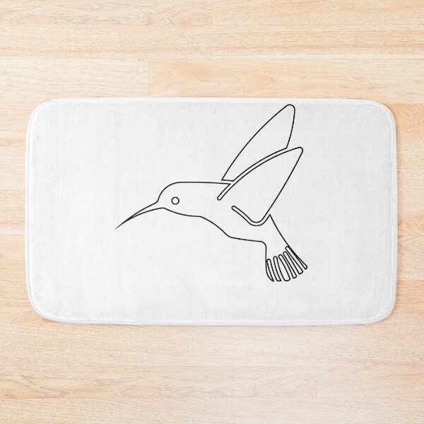 Item preview, Plain Humming Bird Stencil designed and sold by StencilGifts.