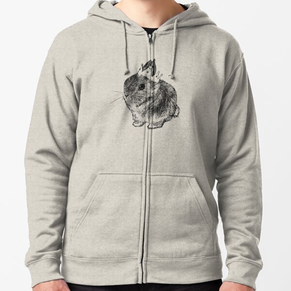 Bunny Queen Zipped Hoodie