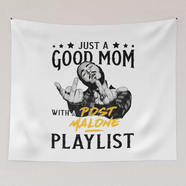 Item preview, SACCUMAN Just A Good Mom With A Post M-A-Lone Playlist designed and sold by KUJTVEJB.