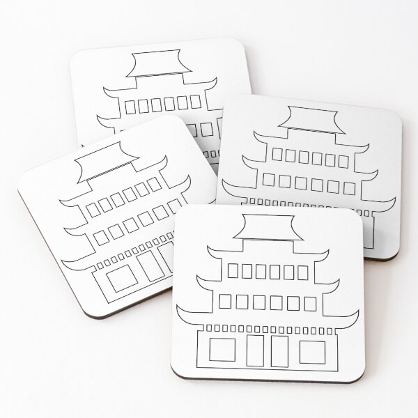 Item preview, Plain Pagoda Stencil designed and sold by StencilGifts.