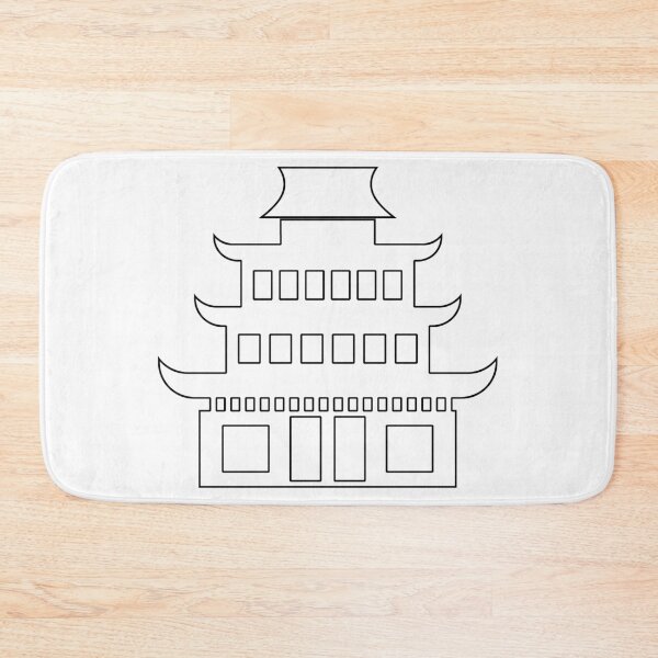 Item preview, Plain Pagoda Stencil designed and sold by StencilGifts.