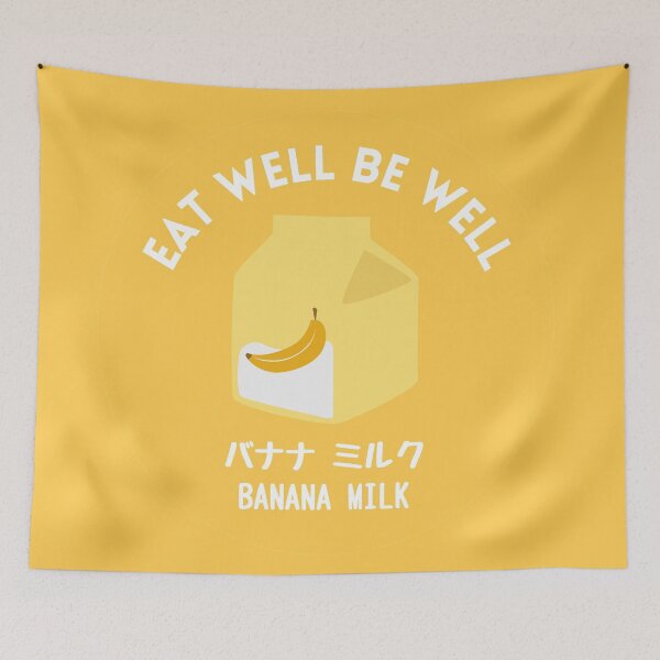 Item preview, Yellow Banana Milk Carton Japanese Food Snack Drink designed and sold by zion-11.