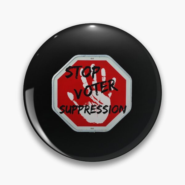 Item preview, STOP VOTER SUPPRESSION designed and sold by WokeWords.