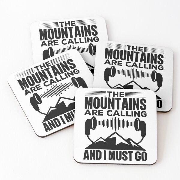 Item preview, Mountains Are Calling And I Must Go | Love Outdoors designed and sold by GravitiTees.