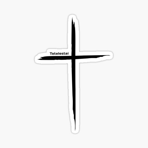 Artikel-Vorschau von Tetelastai: Es ist vollbracht, Johannes 19:30, Karfreitag, Kreuz, designt und verkauft von MelanieMerches.