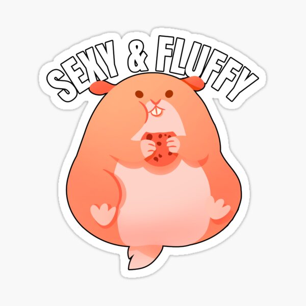 Sexy And Fluffy Cute Hamster Sticker For Sale By Wachi A Redbubble