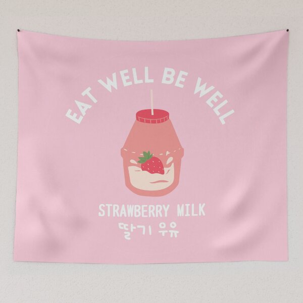 Item preview, Cartón de leche de fresa rosada Comida coreana Bebida de aperitivo designed and sold by zion-11.