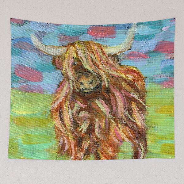 Item preview, Bright Yak painting designed and sold by MyraLynneArt.