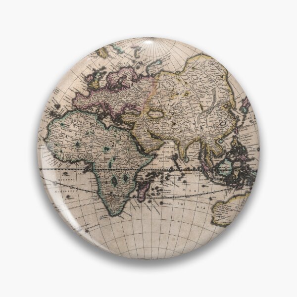 Item preview, Pieter Goos World Map 17th designed and sold by ganje.
