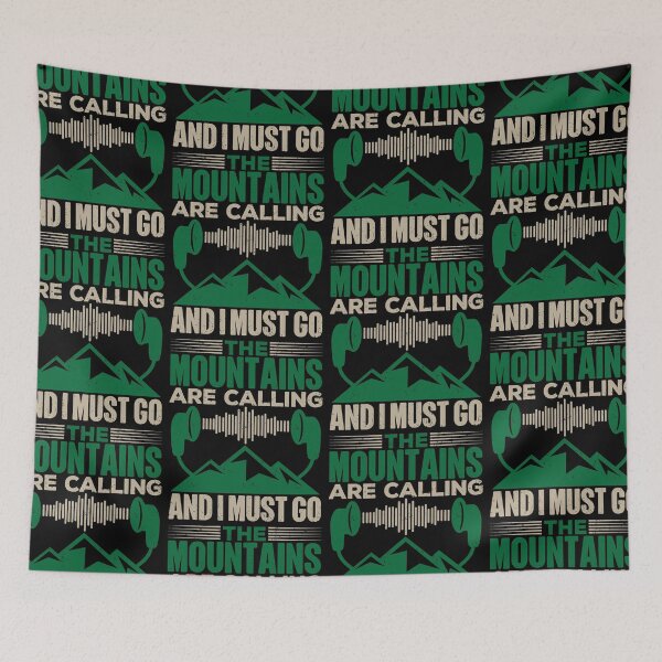 Item preview, Mountains Are Calling And I Must Go | Love Camping designed and sold by GravitiTees.