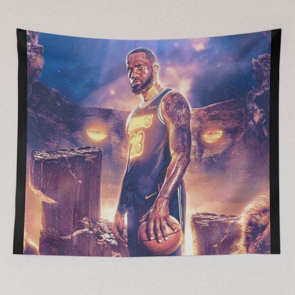 Item preview, Illustration LeBron Wallpaper designed and sold by lopulipo24.