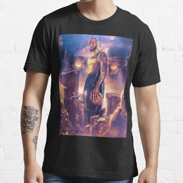 Wallpaper LeBron James Illustration T-Shirt by Planton Zeep - Pixels