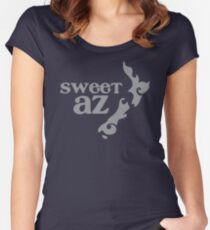 Sweet Az avec tatoo Nouvelle-Zélande carte T-shirt échancré