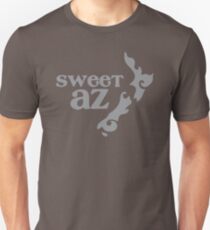Süßes Az mit tatoo Neuseeland-Karte Slim Fit T-Shirt