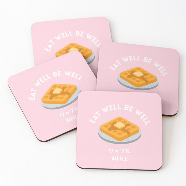 Item preview, Pastel Pink Waffle Pancake Japanese Food Sweet Snack  designed and sold by zion-11.