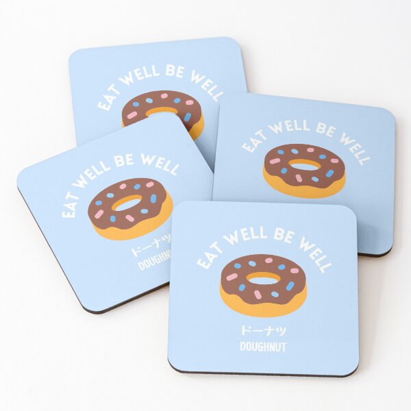 Item preview, Pastel Blue Doughnut Japanese Cafe Food Sweet Snack  designed and sold by zion-11.