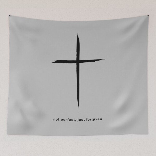 Item preview, Not perfect, just forgiven, Cross designed and sold by MelanieMerches.