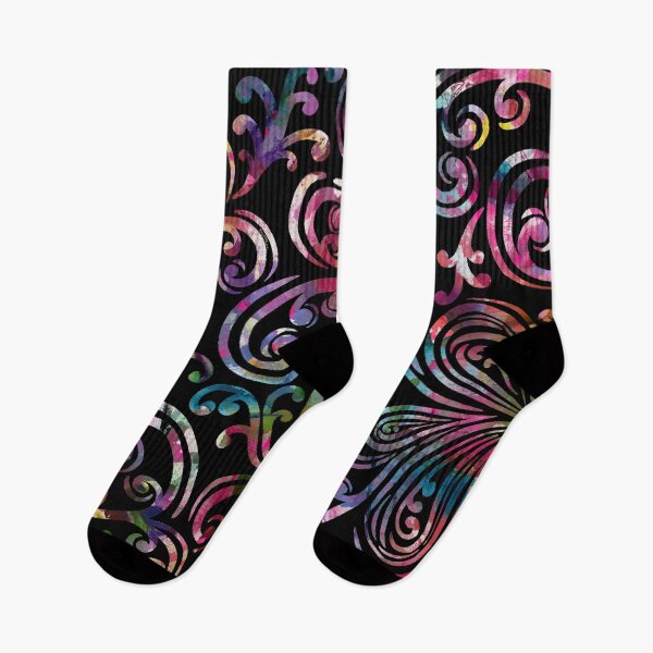 Item preview, Garden Swirls on Black designed and sold by RC-aRtY.