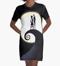 Jack Skellington & Sally Graphic T-Shirt Dress
