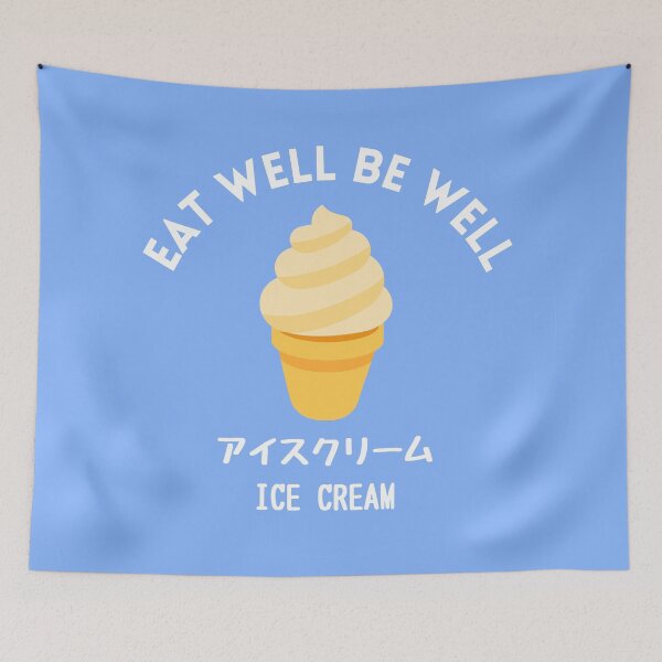Item preview, Blue Ice Cream Japanese Cafe Food Sweet Snack  designed and sold by zion-11.