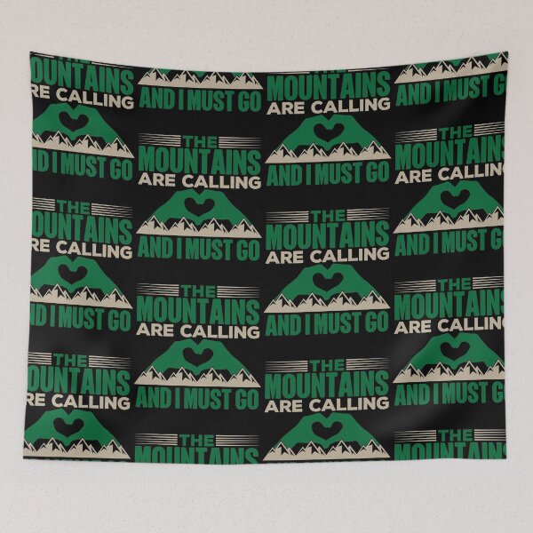 Item preview, Mountains Are Calling And I Must Go | Love Hiking And Camping designed and sold by GravitiTees.