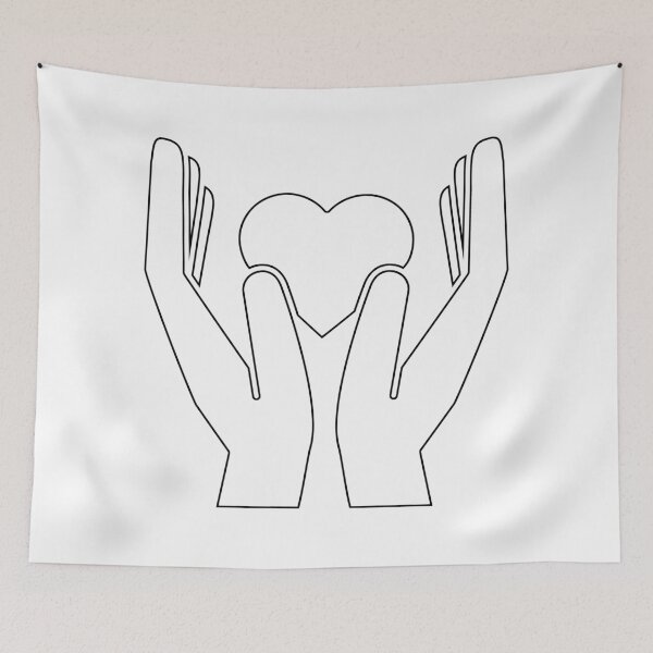 Item preview, Plain Hands of Love Stencil designed and sold by StencilGifts.
