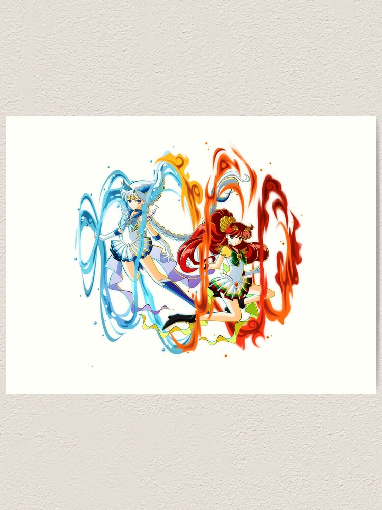 Sailor Lugia and Ho-oh Art Print
