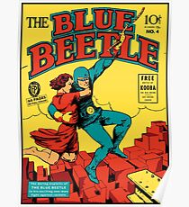 Blue Beetle Comic Cover Poster