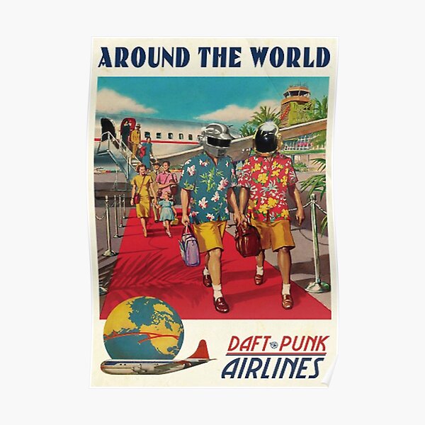 Daft Punk Poster - Around The World Poster