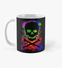 Taza clásica Pintar calavera salpicadura